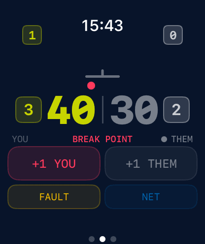 Deuce on Apple Watch
